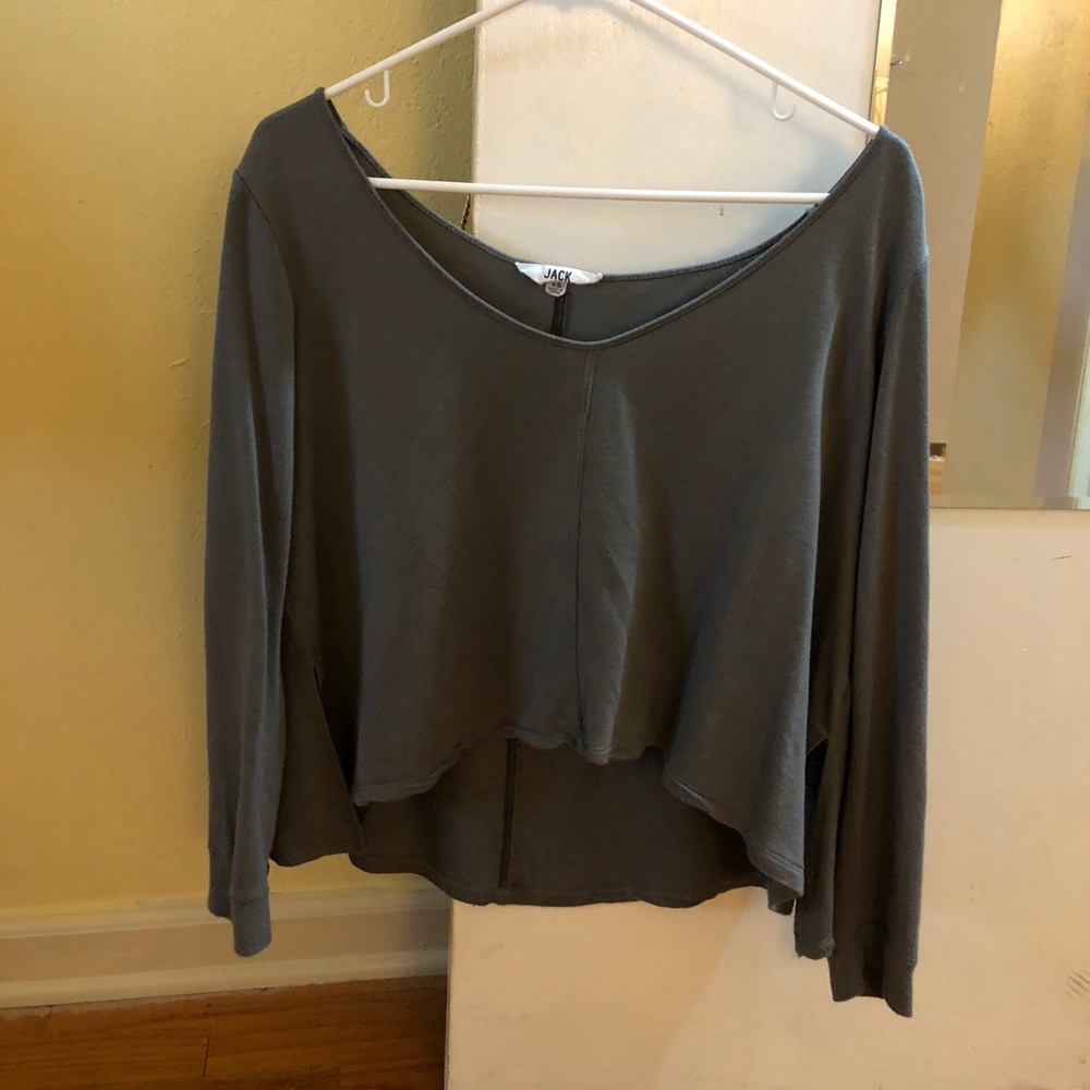 Olive Colored Crop Top